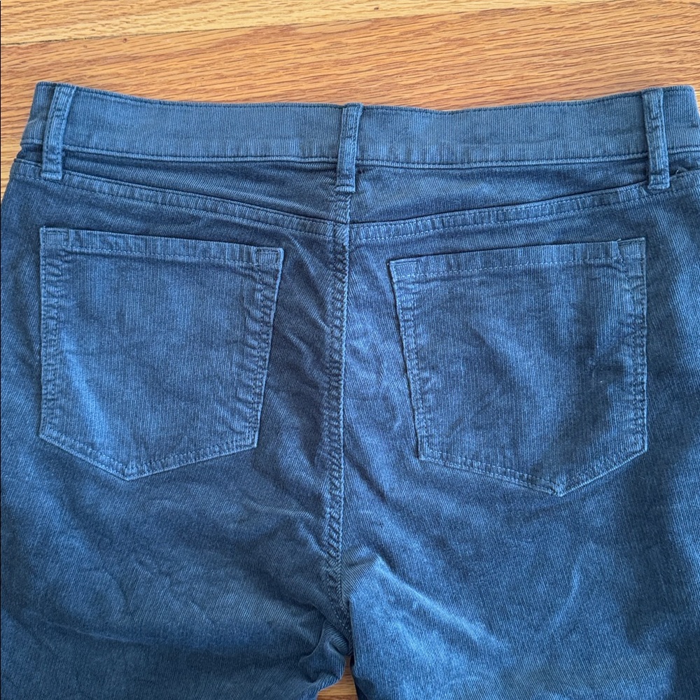 LOFT Dark Blue Gray Corduroy Skinny Petite Pants 10P - Picture 5 of 5